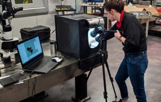 Kelly Baldasare, Exact Metrology, in action using scanning equipment