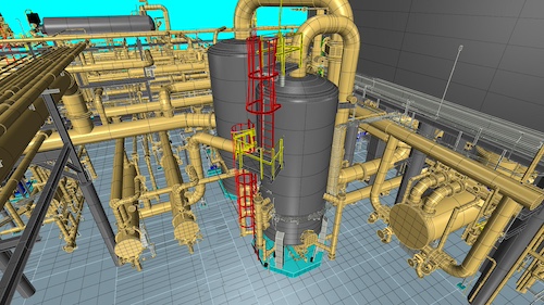 As-Built 3D CAD Model of Refinery Piping & Equipment