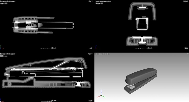 CT Scan of Consumer Product: A Stapler